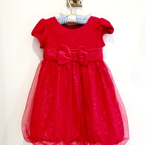 american girl red holiday dress
